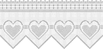 Fillet crochet+motives width hearts