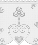 motives width hearts+fillet crochet patterns