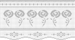 crochet curtain pattern + roses motive