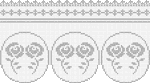 crochet curtain pattern + roses motive