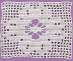 Rosette patterns+crochet curtain