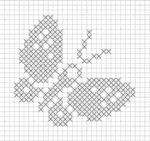 Filethäkelmotiv + Schmetterling